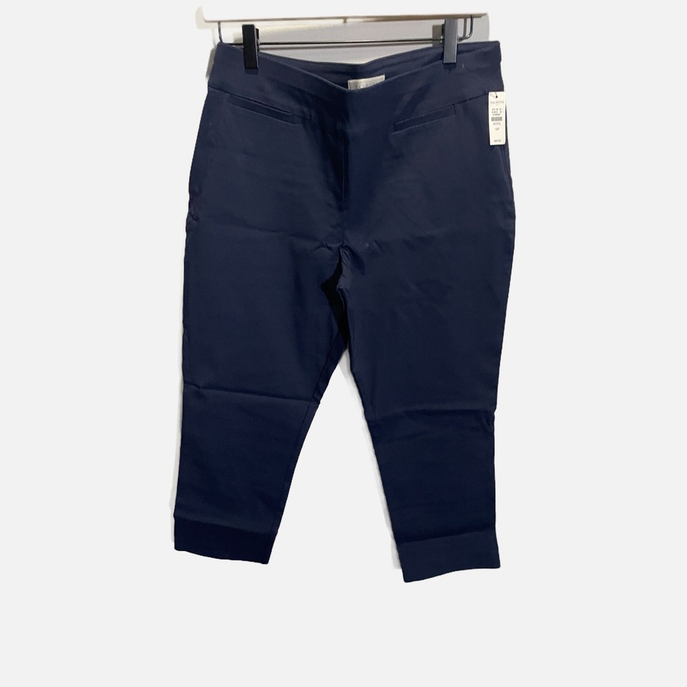 Talbots Navy Cropped Ankle Pants